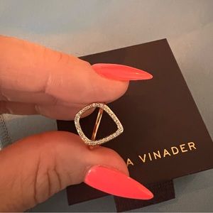 Monica Vinader Riva Diamond Hoop Ring